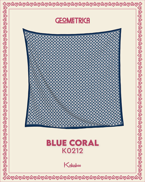 KEKABOO GEOMETRICA BLUE CORAL (K0212)