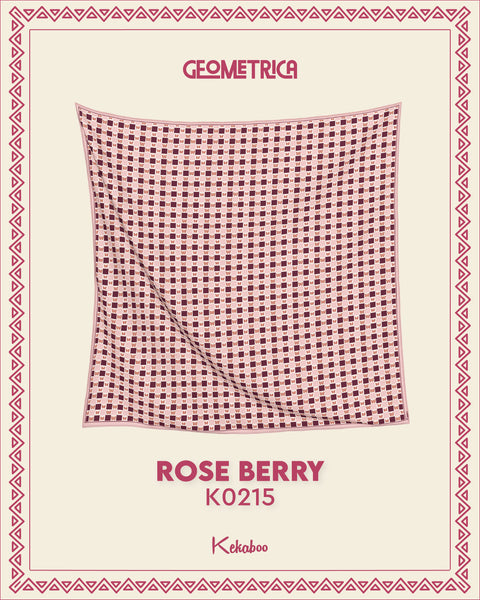 KEKABOO GEOMETRICA ROSE BERRY (K0215)