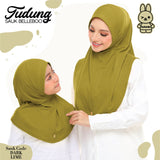 TUDUNG SAUK BELLEBOO (DARK LIME)