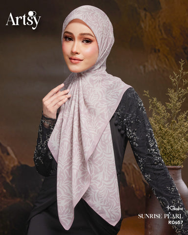 KEKABOO ARTSY SUNRISE PEARL (K0457) - TUDUNG KEKABOO - LIMITED AND EXCLUSIVE