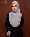 TUDUNG SAUK BELLEBOO (SILVERY GREY)