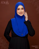 TUDUNG SAUK BELLEBOO (SAPPHIRE BLUE)