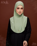 TUDUNG SAUK BELLEBOO (MINTY GREEN)