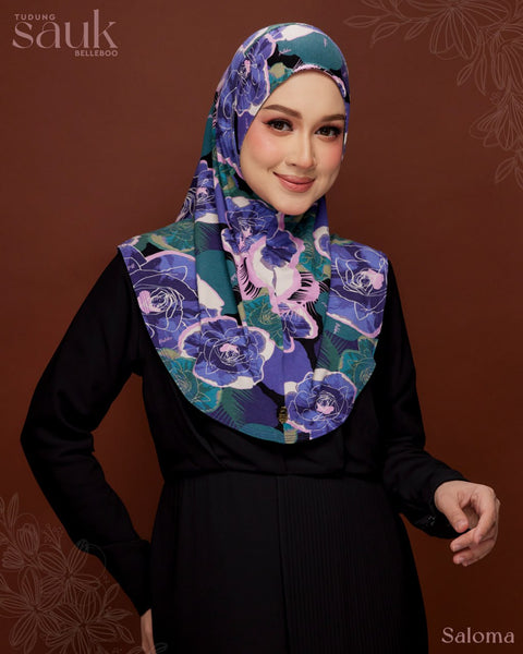 TUDUNG SAUK BELLEBOO PRINTED EDITION (SALOMA)