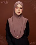 TUDUNG SAUK BELLEBOO (BROWN BELACAN)