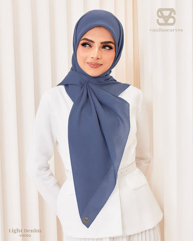 VANILA SCARVES PLAIN LIGHT DENIM (VS002)