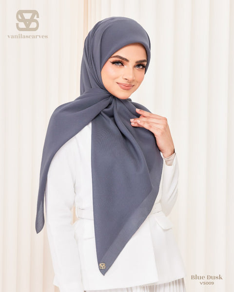 VANILA SCARVES PLAIN BLUE DUSK (VS009)