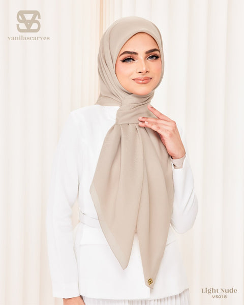 VANILA SCARVES PLAIN LIGHT NUDE (VS018)