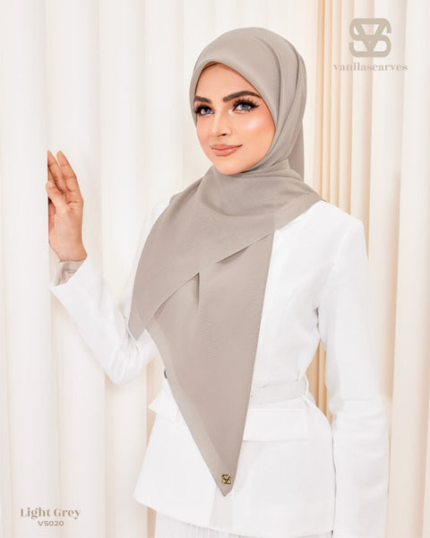 VANILA SCARVES PLAIN LIGHT GREY (VS020)
