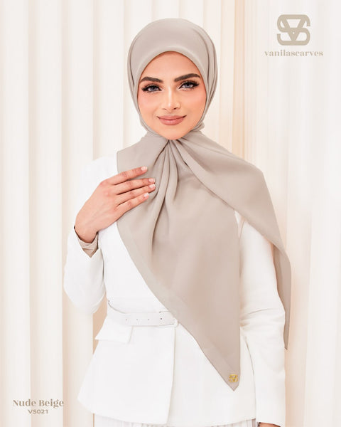 VANILA SCARVES PLAIN NUDE BEIGE (VS021)