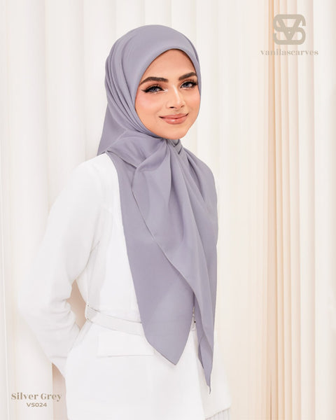 VANILA SCARVES PLAIN SILVER GREY (VS024)