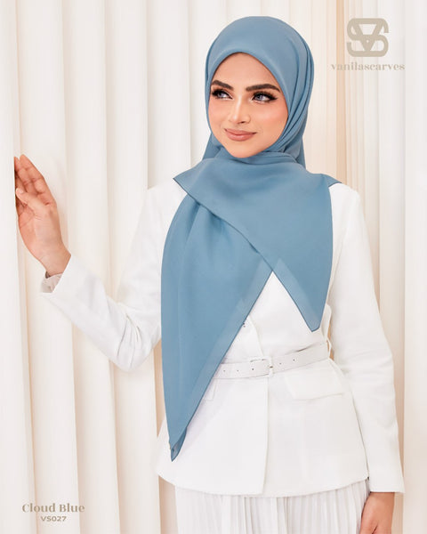 VANILA SCARVES PLAIN CLOUD BLUE (VS027)