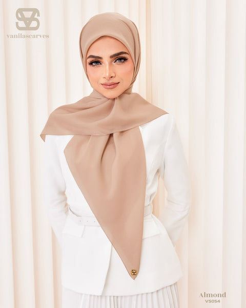VANILA SCARVES PLAIN ALMOND (VS054)