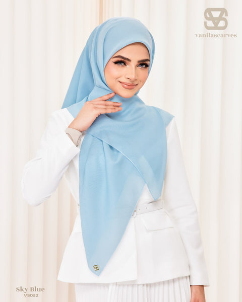VANILA SCARVES PLAIN SKY BLUE (VS032)