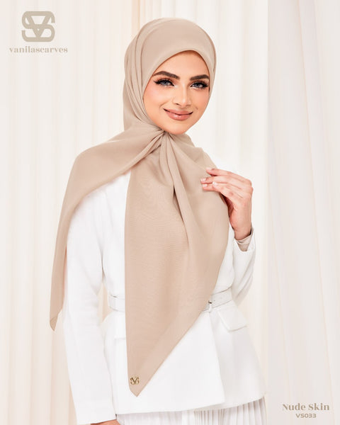 VANILA SCARVES PLAIN NUDE SKIN (VS033) - TUDUNG KEKABOO - LIMITED AND EXCLUSIVE