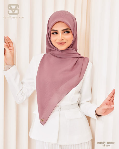 VANILA SCARVES PLAIN DUSTY ROSE (VS050)
