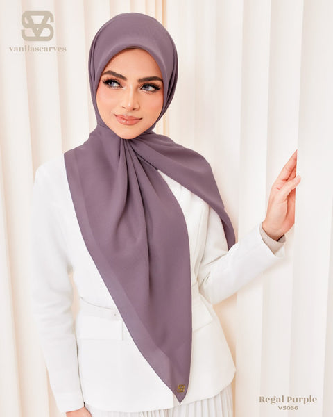 VANILA SCARVES PLAIN REGAL PURPLE (VS036)