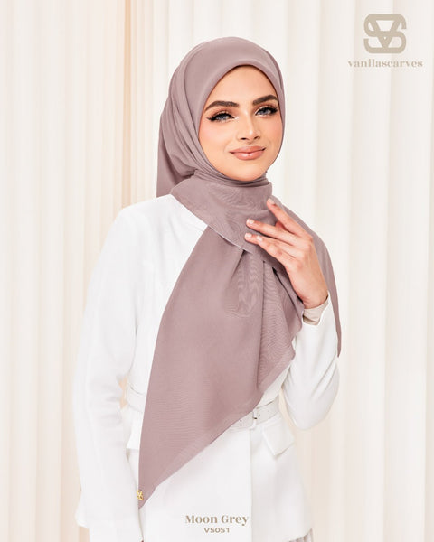 VANILA SCARVES PLAIN MOON GREY (VS051)