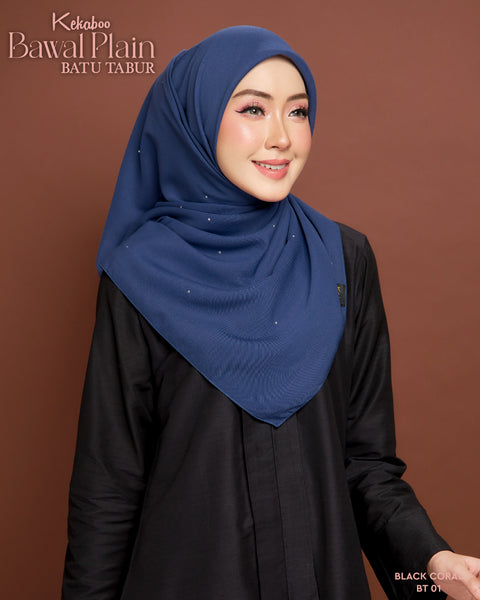 BAWAL PLAIN BATU TABUR (BT01 BLACK CORAL)