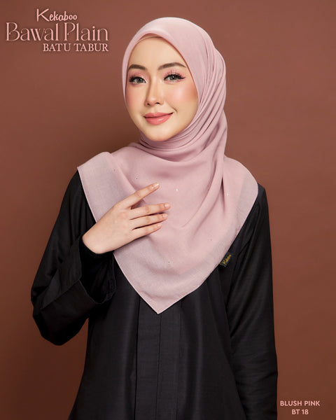 BAWAL PLAIN BATU TABUR (BT18 BLUSH PINK)