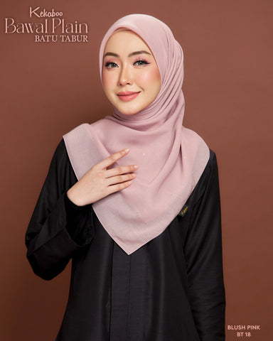 BAWAL PLAIN BATU TABUR (BT18 BLUSH PINK)