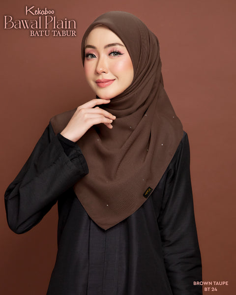 BAWAL PLAIN BATU TABUR (BT24 BROWN TAUPE)