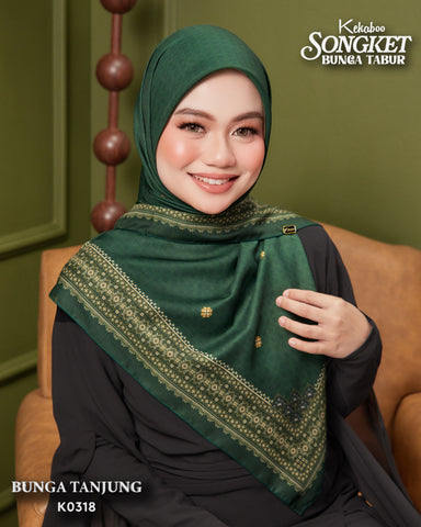 KEKABOO SONGKET BUNGA TABUR BUNGA TANJUNG (K0318)