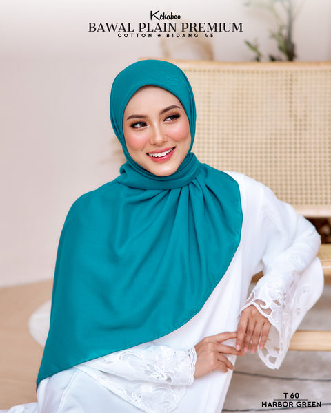 BAWAL PLAIN COTTON PREMIUM (T60 HARBOR GREEN)