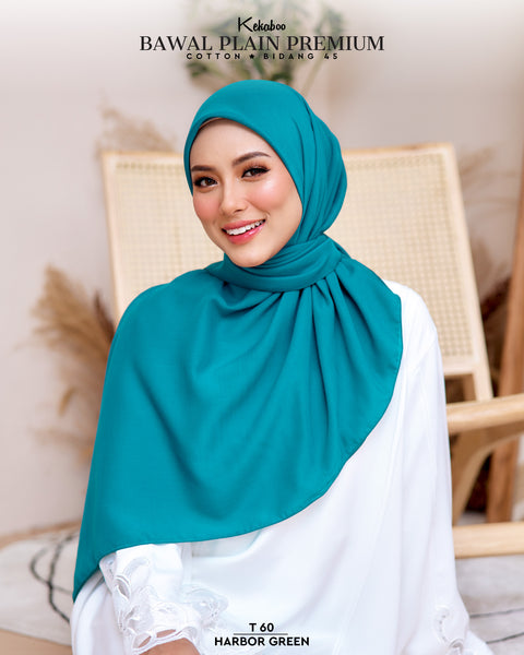 BAWAL PLAIN COTTON PREMIUM (T60 HARBOR GREEN)