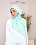 BAWAL PLAIN PREMIUM COTTON BIDANG 45 AQUA FOAM (T61)
