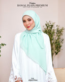 BAWAL PLAIN PREMIUM COTTON BIDANG 45 AQUA FOAM (T61)