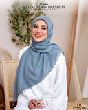 BAWAL PLAIN PREMIUM COTTON BIDANG 45 STORMY SEA (T63)