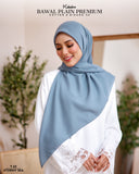 BAWAL PLAIN PREMIUM COTTON BIDANG 45 STORMY SEA (T63)