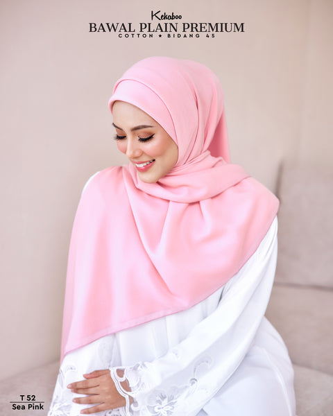 BAWAL PLAIN COTTON PREMIUM (T52 SEA PINK)