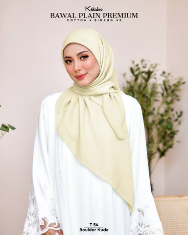 KEKABOO BAWAL PLAIN PREMIUM COTTON BOULDER NUDE (T54)