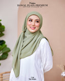 KEKABOO BAWAL PLAIN PREMIUM COTTON TEA GREEN (T56)