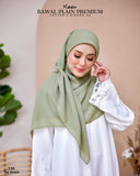 KEKABOO BAWAL PLAIN PREMIUM COTTON TEA GREEN (T56)
