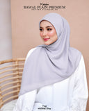 KEKABOO BAWAL PLAIN PREMIUM COTTON MINIMAL GRAY (T66)
