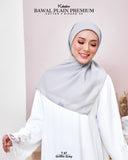 KEKABOO BAWAL PLAIN PREMIUM COTTON GRIFFIN GREY (T67)
