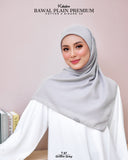 KEKABOO BAWAL PLAIN PREMIUM COTTON GRIFFIN GREY (T67)