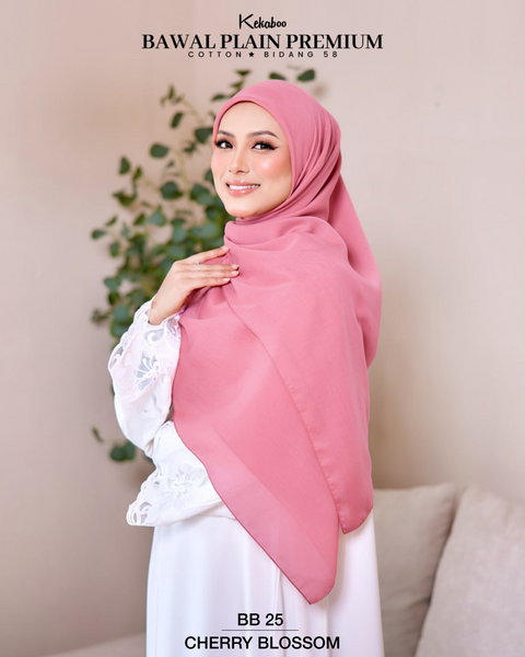 BAWAL PLAIN PREMIUM COTTON B58 (BB25 CHERRY BLOSSOM)