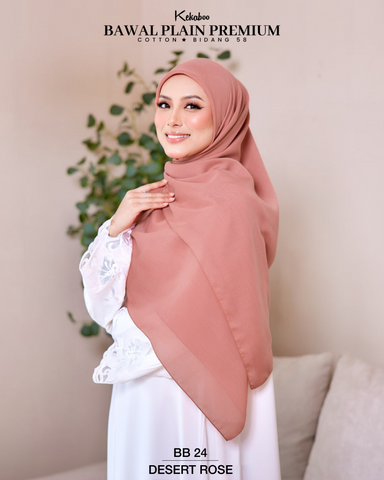 BAWAL PLAIN PREMIUM COTTON B58 (BB24 DESSERT ROSE)