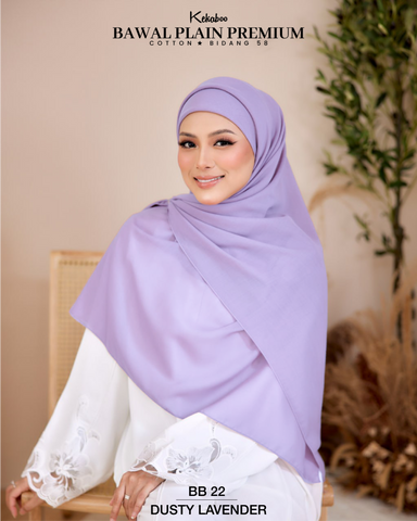 BAWAL PLAIN PREMIUM COTTON B58 (BB22 DUSTY LAVENDER)