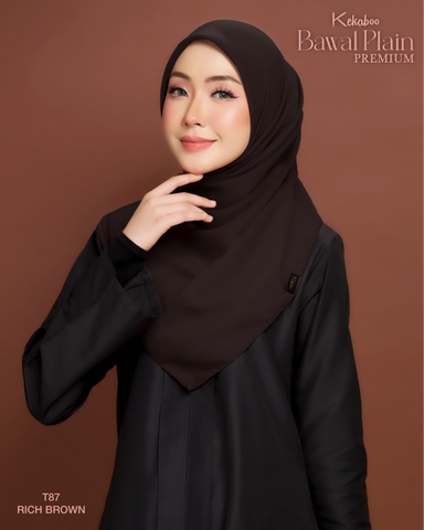 BAWAL PLAIN COTTON PREMIUM (T87 RICH BROWN)