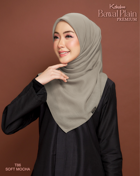 BAWAL PLAIN COTTON PREMIUM (T86 SOFT MOCHA)