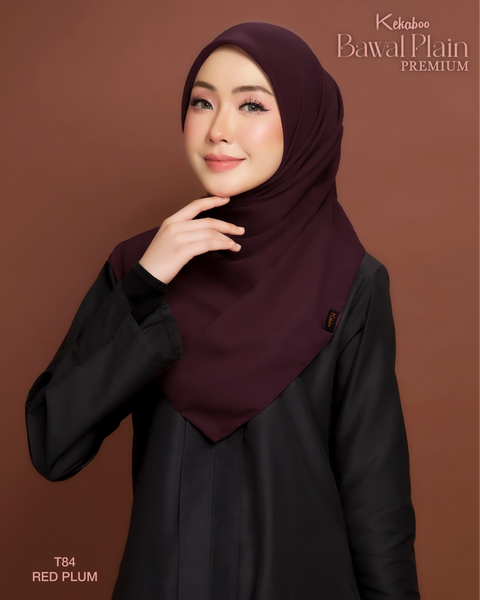 BAWAL PLAIN COTTON PREMIUM (T84 RED PLUM)