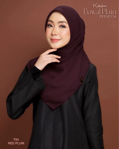 BAWAL PLAIN COTTON PREMIUM (T84 RED PLUM)