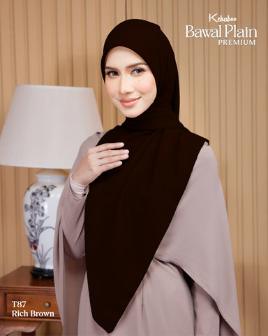 BAWAL PLAIN COTTON PREMIUM (T87 RICH BROWN)