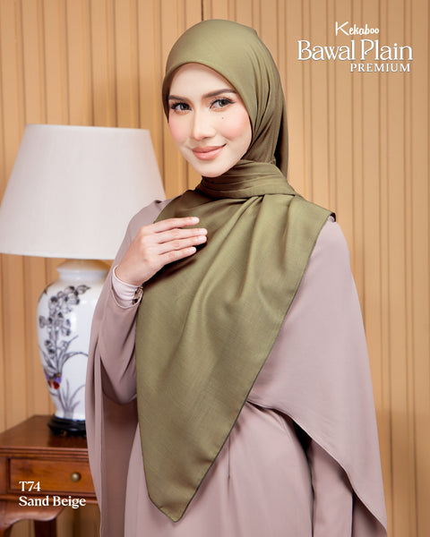 BAWAL PLAIN COTTON PREMIUM (T74 SAND BEIGE)