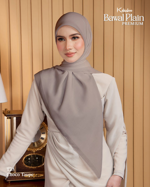BAWAL PLAIN COTTON PREMIUM (T73 CHOCO TAUPE)
